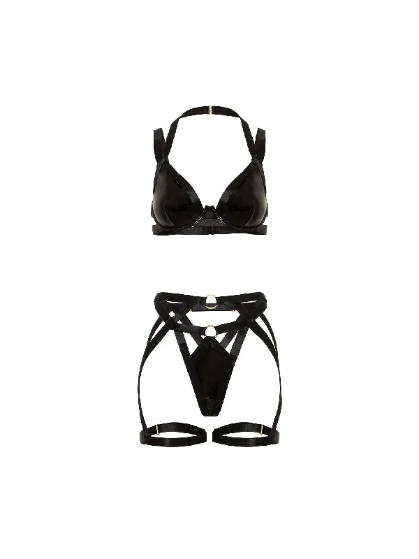 modern style women bra and panty sets for a contemporary lookFetish Lover Bra Set