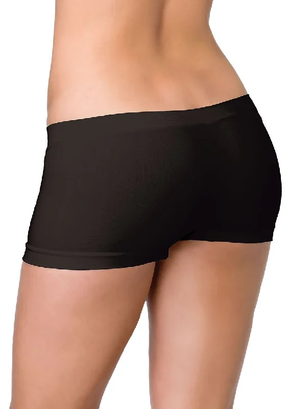 sheer - panel women boyshort lingerieSeamless Boyshorts Black