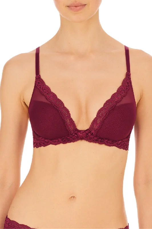 seamless women T Shirt Bras for everyday wearFeathers Plunge T-Shirt Bra