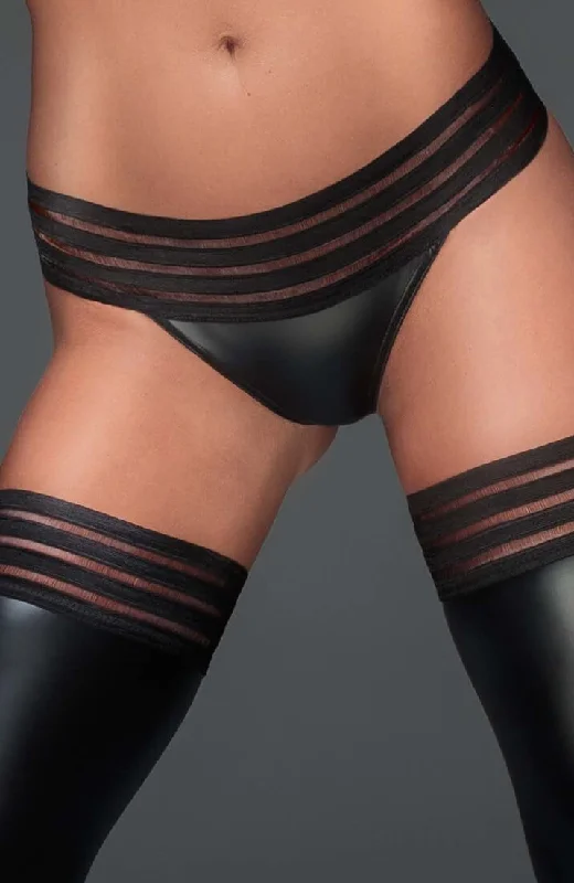 silk panties for women with a luxurious and smooth feelWet look string panty - The Strip