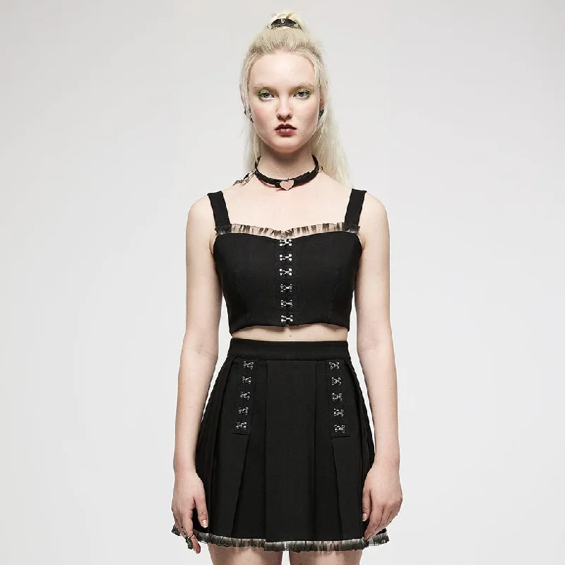 Gothic women bustiers and corsets aestheticWomen's Grunge Crisscross Bustier