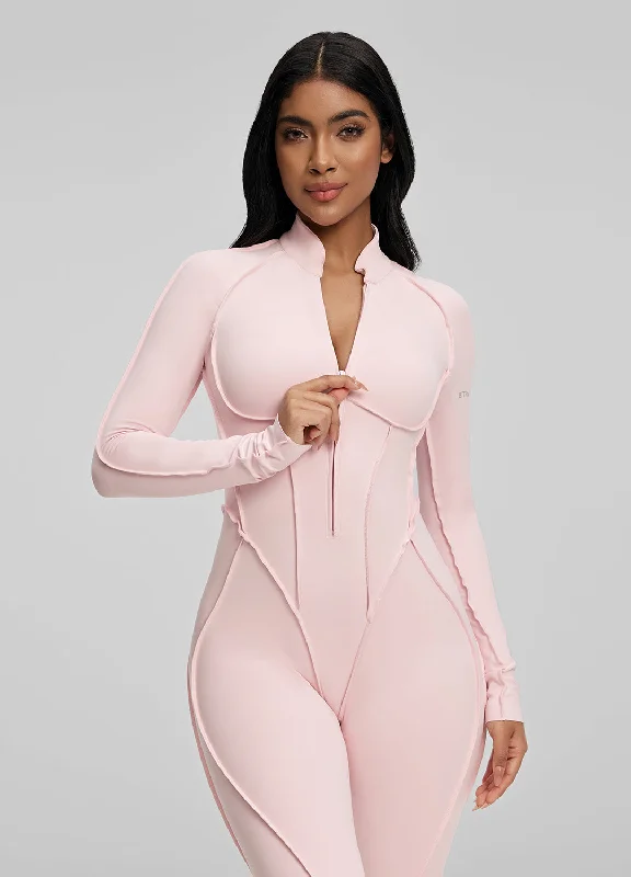 Ruffled Bodysuits with a Playful and Feminine TouchFull-Length Catsuit