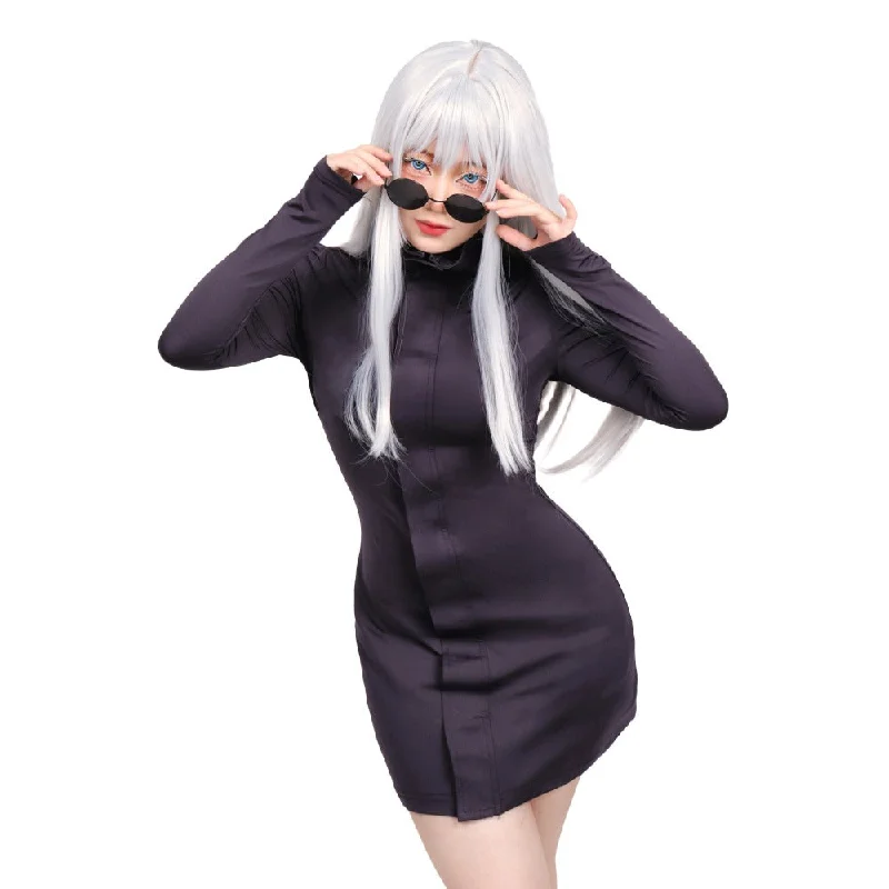 women cosplay costumes with prop - recommendationsDAZCOS Gojo Satoru Female Version Bodycon Dress with Glasses