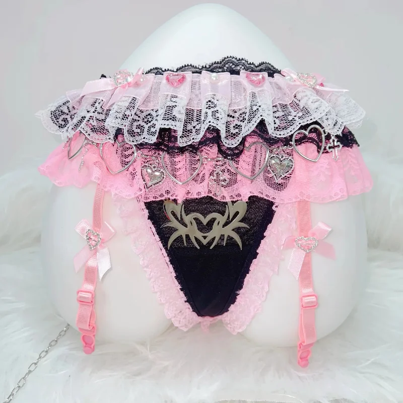 beaded women garters designsPastel Goth Punk Rock Lace Garter Belt