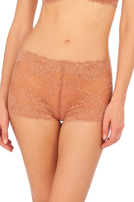 mesh - paneled women boyshort lingerieHeavenly Lace Boyshort