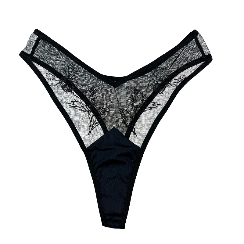 low - rise women thongs for a trendy and modern lookThistle and Spire Verona High Leg Thong