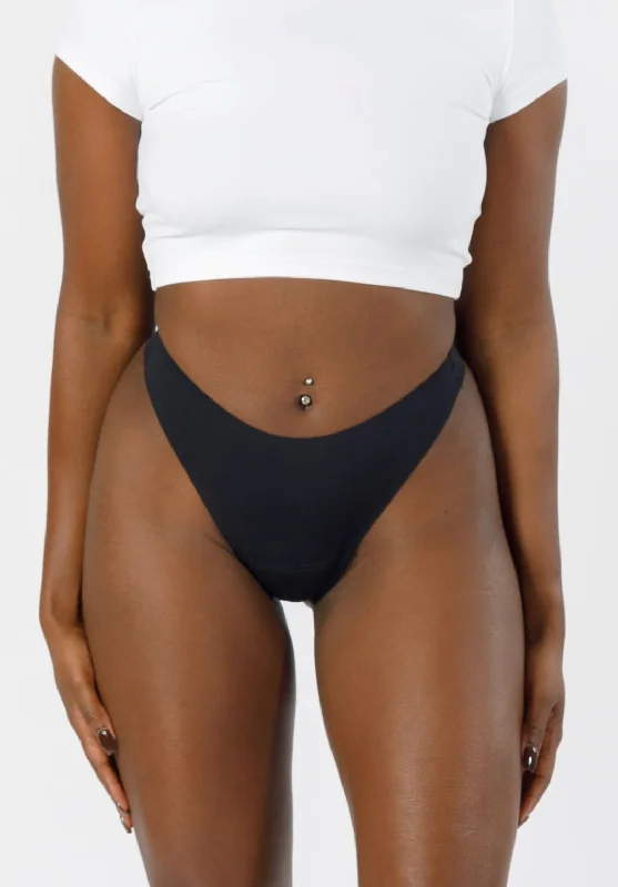 seamless low - rise women thongs for a sleek fitCameltoe Coverage Thong Black