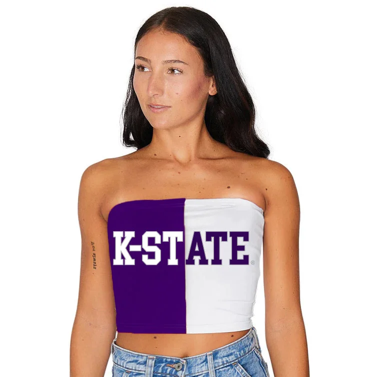 one - size - fits - all women tube top for convenienceKansas State Two Tone Tube Top