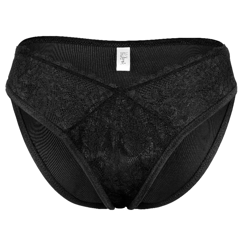 breathable panties for women with sensitive skinBella V-Cut Lace Bikini Panty