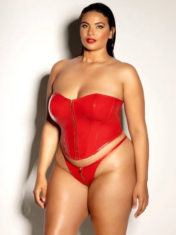 padded bra women bra and panty sets for extra coverageFetish Curvy Rider Bustier Bra Set