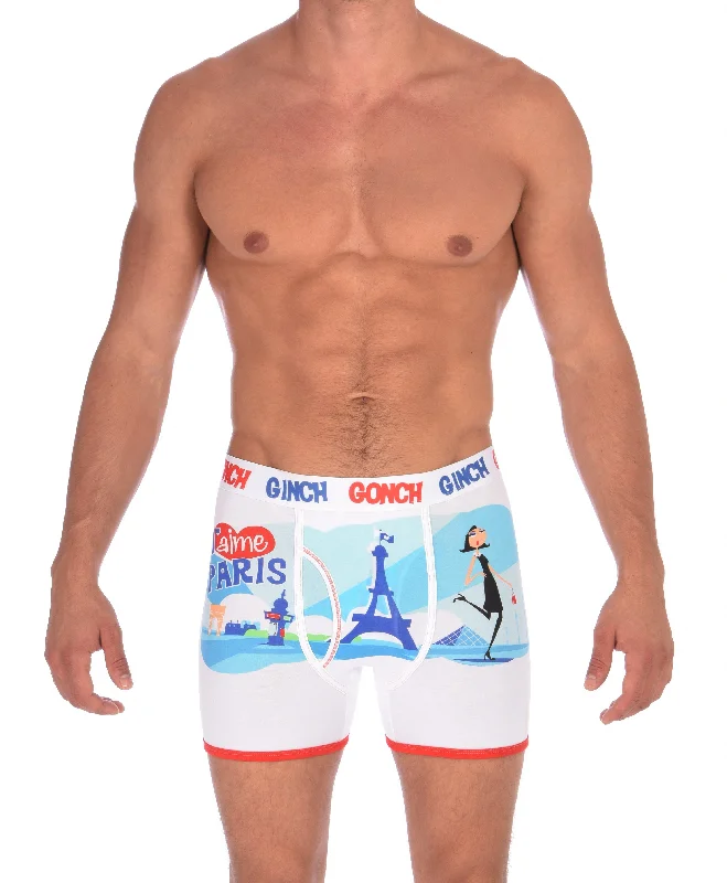 breathable women boyshort for summerI Love Paris Boxer Brief