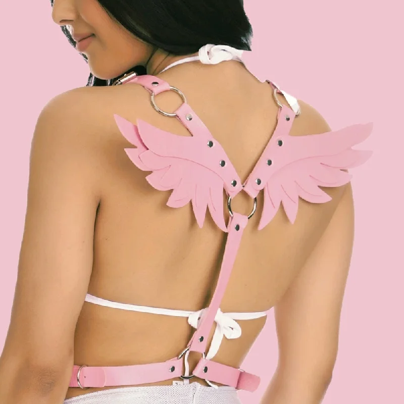 vintage style women gartersAngel Wing Harness