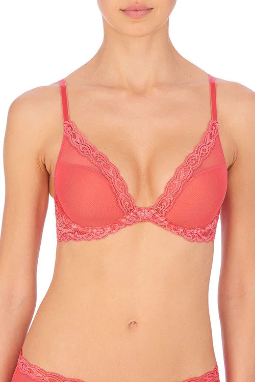 seamless side women T Shirt Bras for no show linesFeathers Plunge T-Shirt Bra