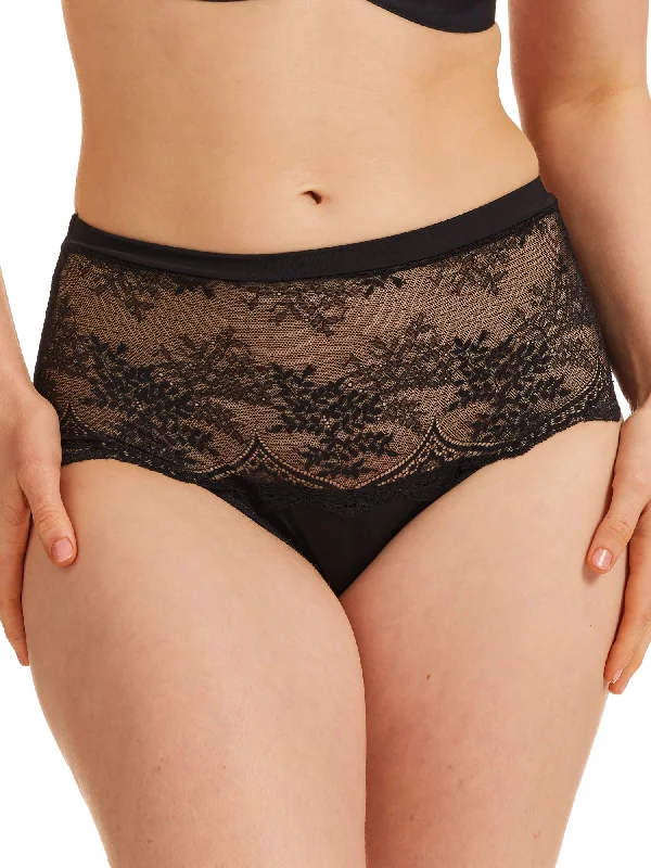 printed women briefs with floral patterns for a spring lookRecycled Microfibre Lace Full Brief