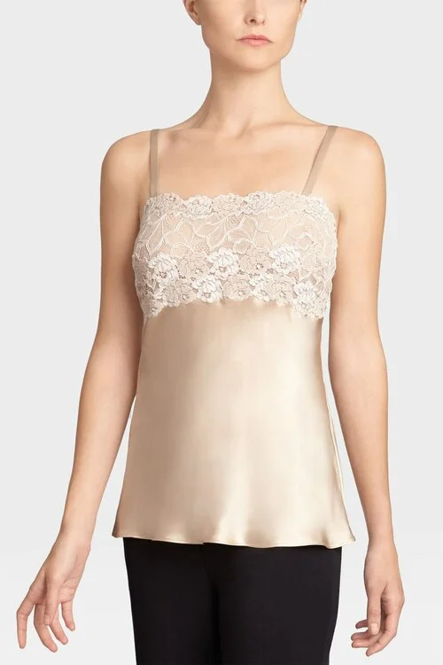 silk women camisoles & tanks for luxury feelRose Parfait Camisole with Lace