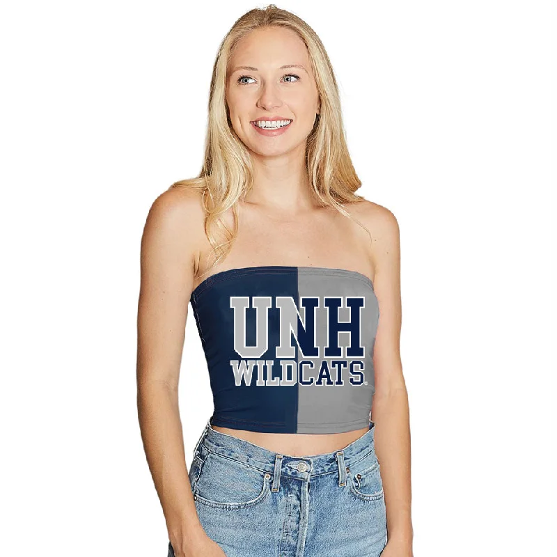 snap - closure women tube top for easy on - and - offNew Hampshire Wildcats Two Tone Tube Top