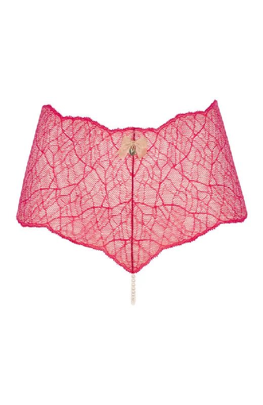 seamless quick - drying panties for women for beach tripsRed hipster panty with single pearl string - Sydney panty