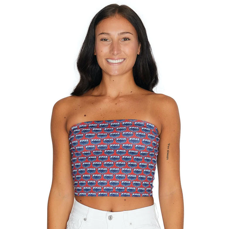 adjustable - strap women tube top for a customizable fitFlorida Atlantic Owls All Over Tube Top