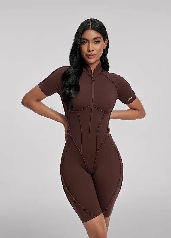 Thermal Bodysuits for Extra Warmth in WinterClosed-Back Shorts Catsuit