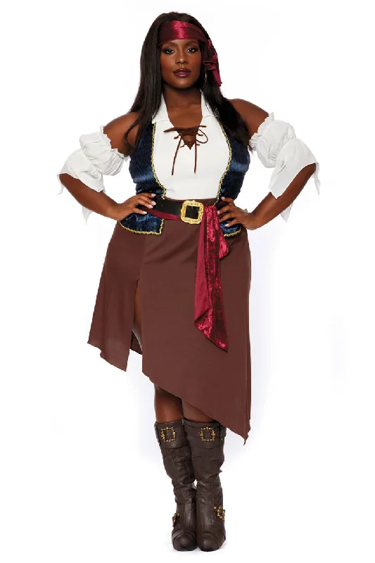 women historical cosplay costumes accuratePlus Size Rogue Pirate Wench Costume