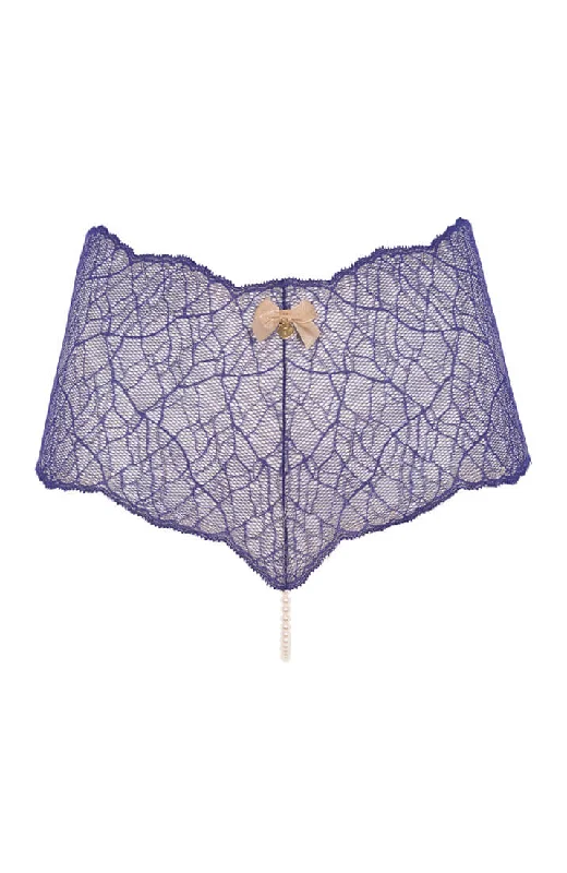 lace hipster panties for women with a trendy styleBlue hipster panty with single pearl string - Sydney Panty