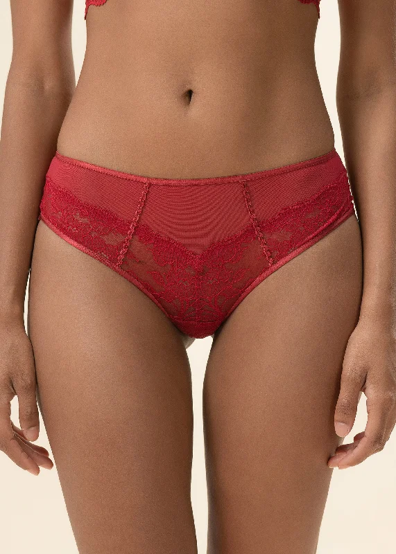 quick - drying women boyshort for water sportsJANET Red Lace Boyshort Panties