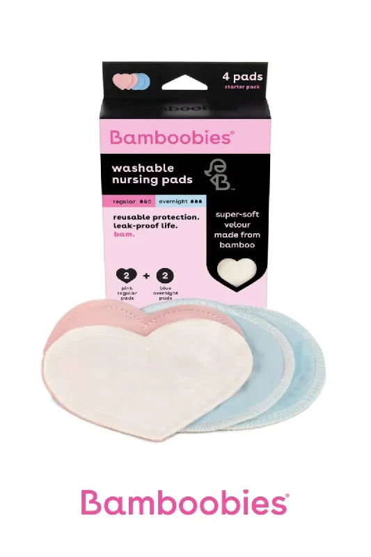 odor resistant women nursing braBamboobies Washable Nursing Pads Combo Starter Pack (4 Pads)