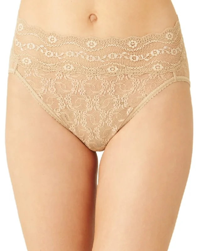 thong panties for women with no visible panty linesb.tempt'd by Wacoal Lace Kiss Hi Leg Brief 978382