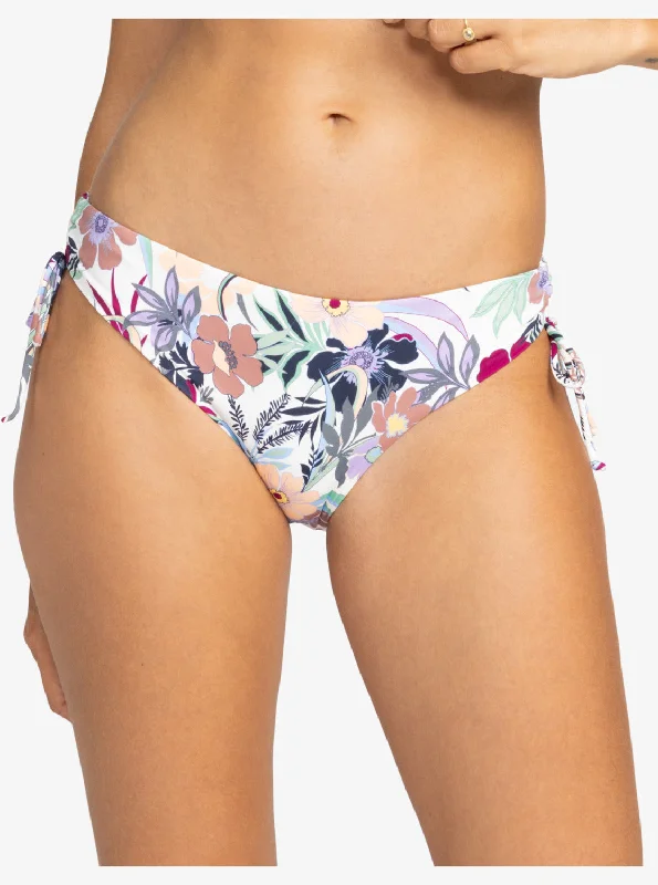 travel friendly women bikini briefs for easy packingPrinted Beach Classics Hipster Bikini Bottoms - Ash Rose Wallflower