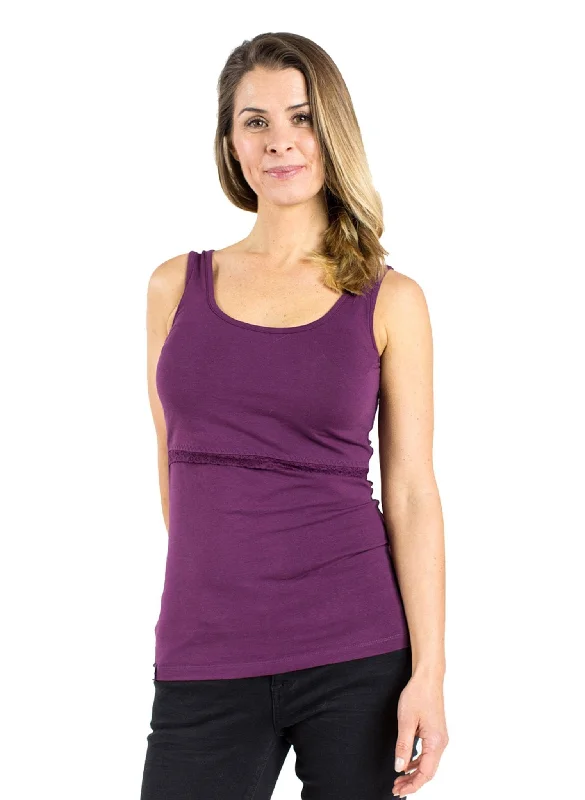 stylish design women nursing braBreastfeeding Vest - Plum