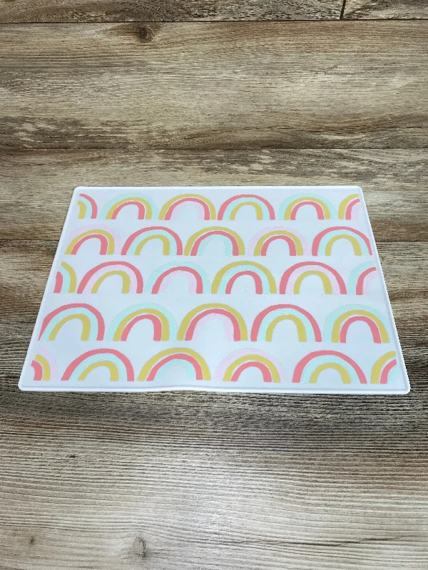 highly rated women nursing braCloud Island Silicone Placemat Rainbow Print