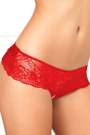 seamless satin panties for women with a smooth feelCrotchless Bow Back Panty