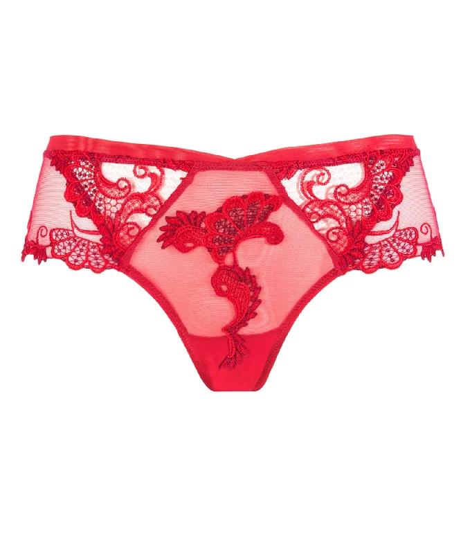 women sexy dresses for Moulin Rouge - themed partiesDressing Floral Solaire Red Short