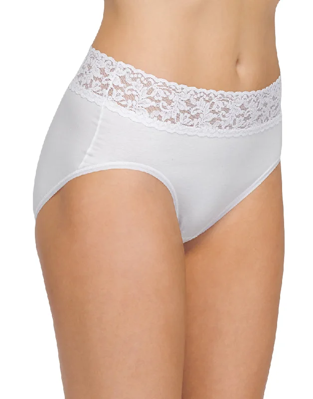 lace thong panties for women for special occasionsHanky Panky Cotton With A Conscience French Brief 892461