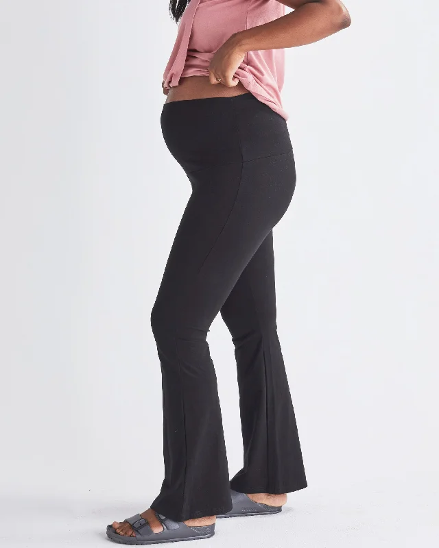 maternity and nursing combined women nursing braNew Deluxe Bootcut Maternity Pants in Black