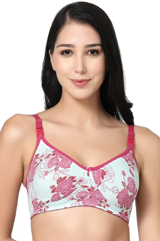 sleep - friendly women nursing braOrganic Cotton Antimicrobial Soft feeding Bra-IMB005H