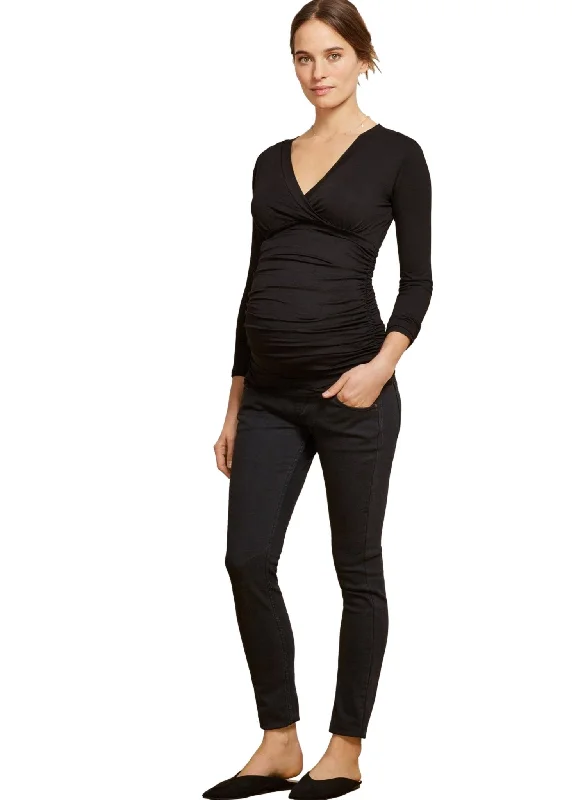 hand wash only women nursing braPoppy Maternity Top - Black