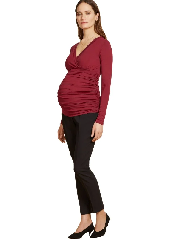 travel friendly women nursing braPoppy Maternity Top - Raspberry