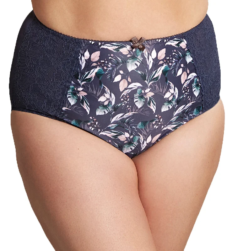 eco friendly women bikini briefs made from sustainable materialsSculptresse by Panache Chi Chi High Waist Brief (7692) - Autumn Floral