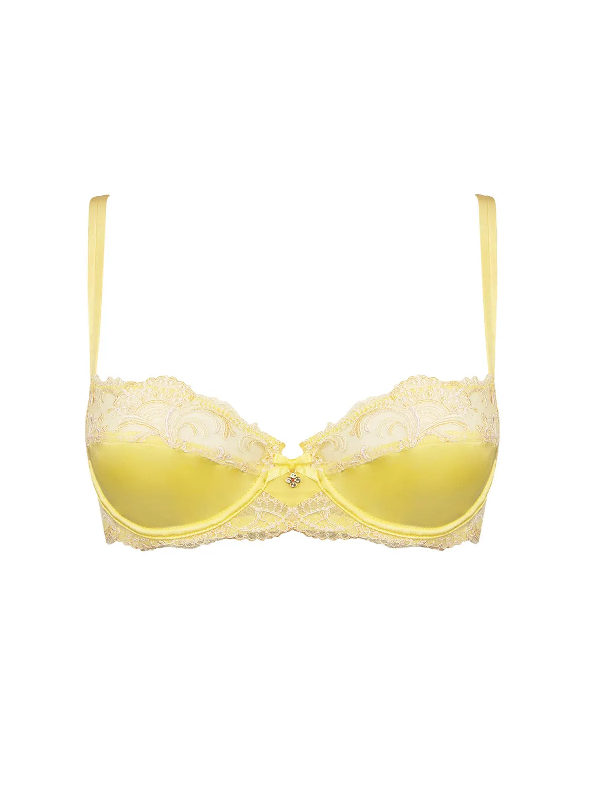 anniversary women lingerie gifts for a special momentSplendeur Soie Vanil Half Cup Bra