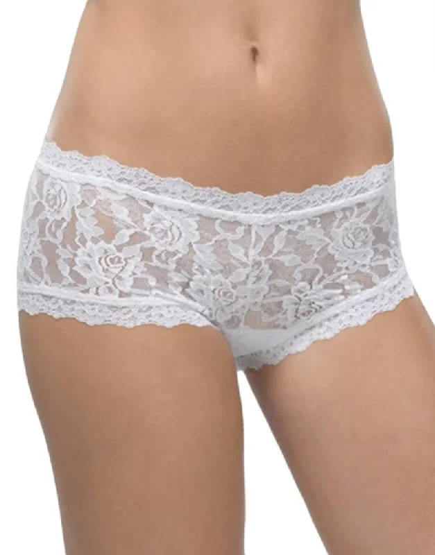 seamless quick - drying panties for women for beach tripsHanky Panky Stretch Lace Boyshort 4812