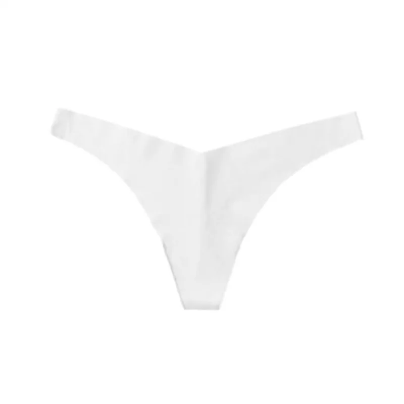 seamless sheer women thongs for a discreet sexy optionWomen's Classic Solid Tiny Thong In White