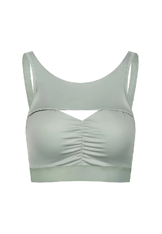 padded bras for added volumePeekaboo Cut-out Crop Top