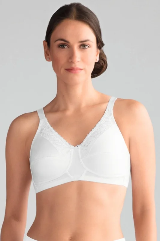 strapless lace bras for formal eventsAmoena Nancy Wire-free Mastectomy Bra - white