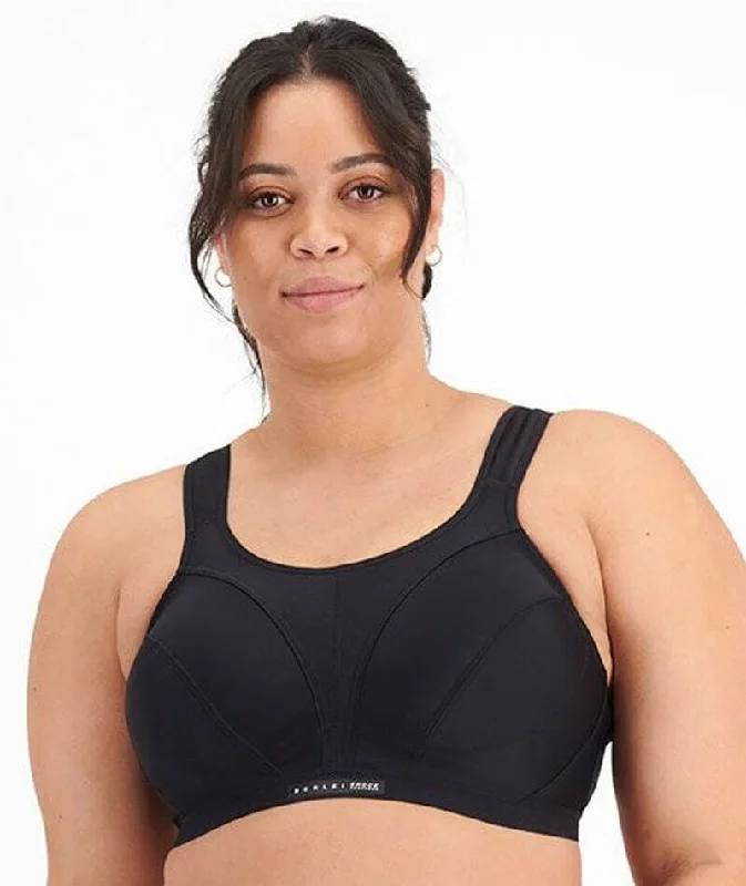 wireless bras for a natural feelShock Absorber by Berlei Active D+ Classic Sports Bra - Black