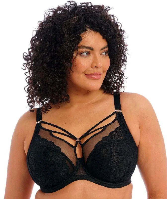 balconette lace bras for a feminine touchElomi Brianna Underwire Plunge Bra - Black