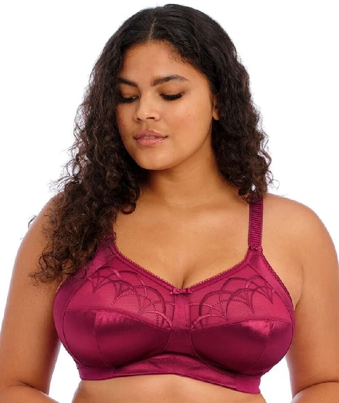 plus size nursing bras for breastfeeding momsElomi Cate Soft Cup Wire-free Bra - Berry