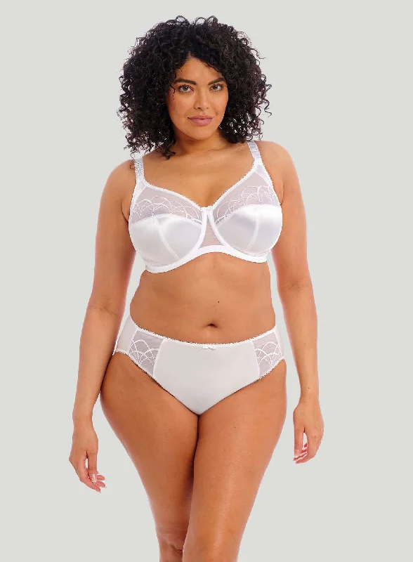 moisture wicking convertible brasElomi: Cate Underwired Full Cup Banded Bra White