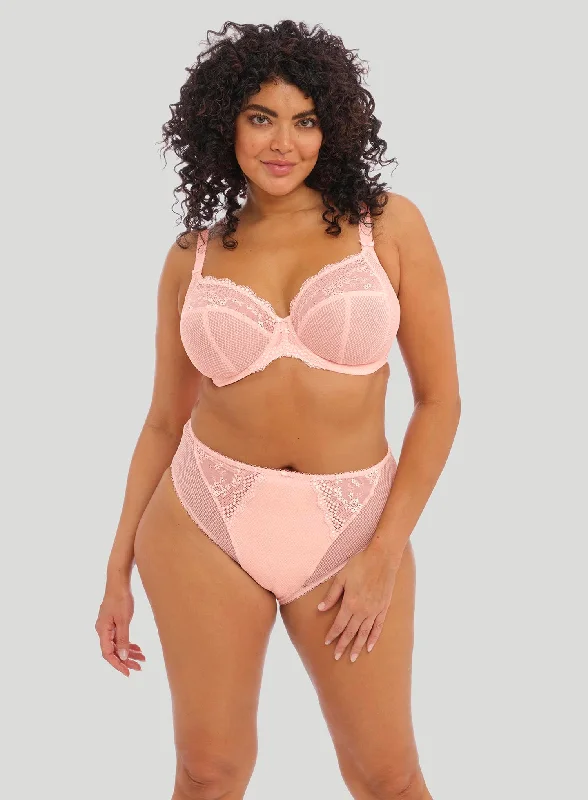 plus size bralette bras for comfortElomi: Charley Stretch Plunge Bra Ballet Pink