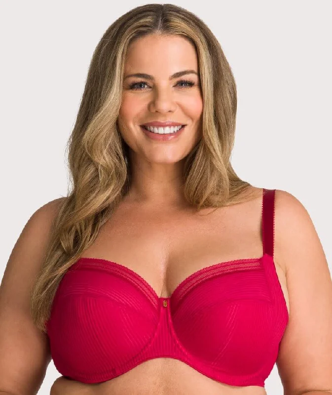 minimizer bras to reduce bust sizeFantasie Fusion Underwired Full Cup Side Support Bra - Red